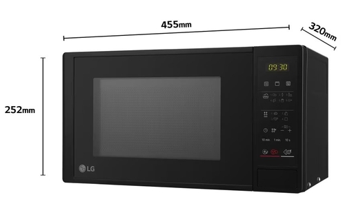 LG MH-6042-D Negro - Microondas 700W 20L