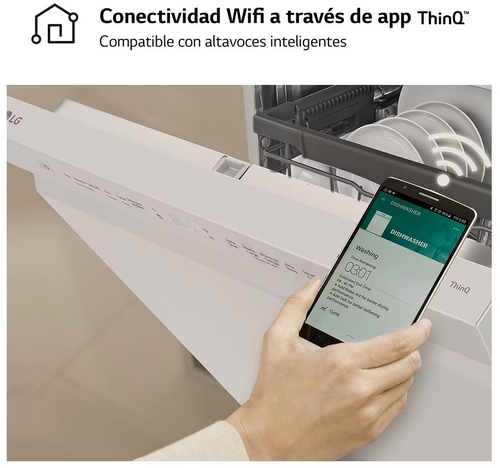 LG DF-355-FW Blanco - Lavavajillas 60CM 14 Servicios