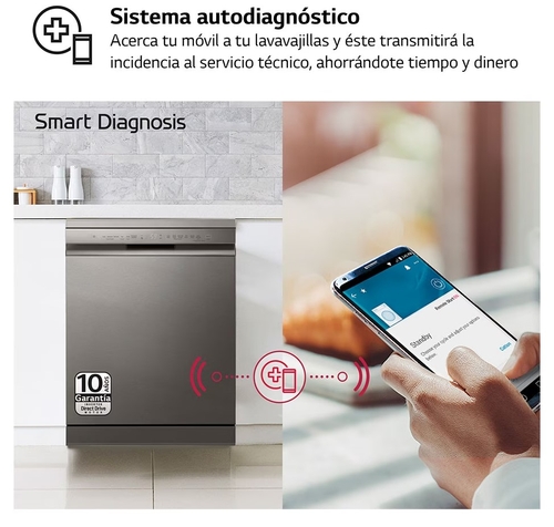 LG DF-355-FP INOX - Lavavajillas 60CM 14 Servicios