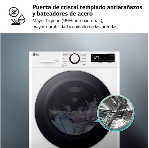LG F4-DR6010A0W Blanco - Lavadora Secadora 10KG / 6KG 1400RPM
