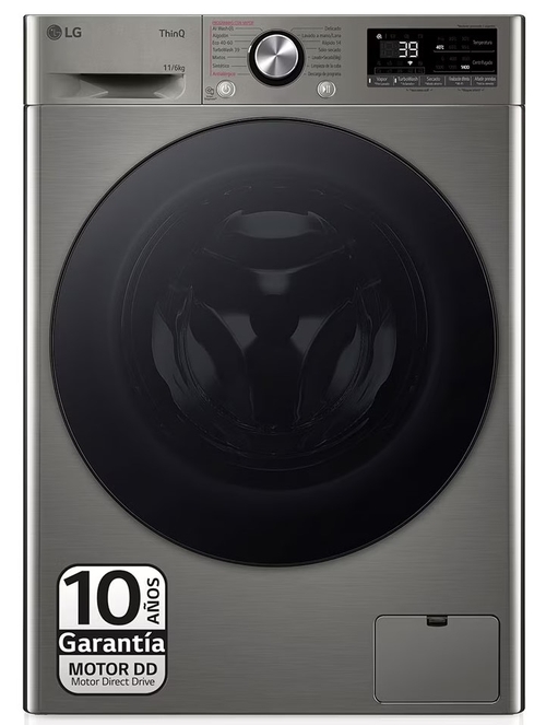 LG F4-DR7011AGS INOX - Lavadora Secadora 11KG / 6KG 1400RPM