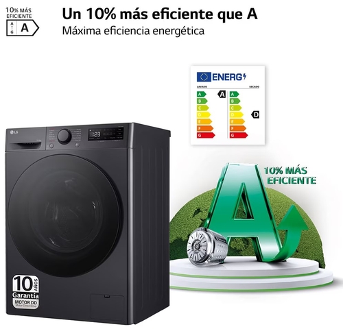 LG F4-DR6010AGM INOX - Lavadora Secadora 10KG / 6KG 1400RPM