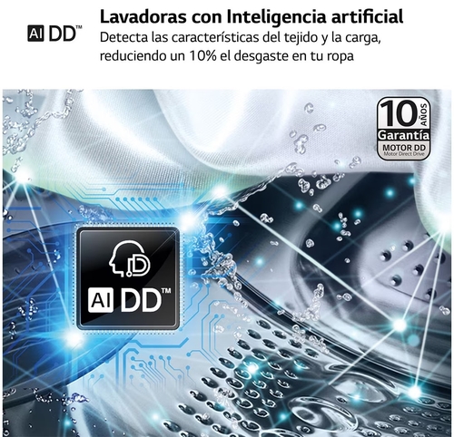 LG F4-DR6010AGM INOX - Lavadora Secadora 10KG / 6KG 1400RPM