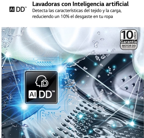 LG F4-WR6013A0W Blanco - Lavadora Carga Frontal 13KG 1400RPM