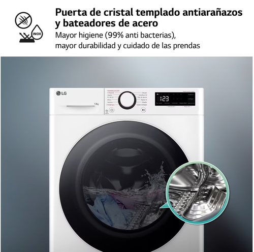 LG F4-WR6013A0W Blanco - Lavadora Carga Frontal 13KG 1400RPM