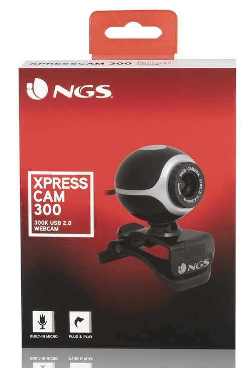 NGS XPRESSCAM 300 Negro - Webcam 300p