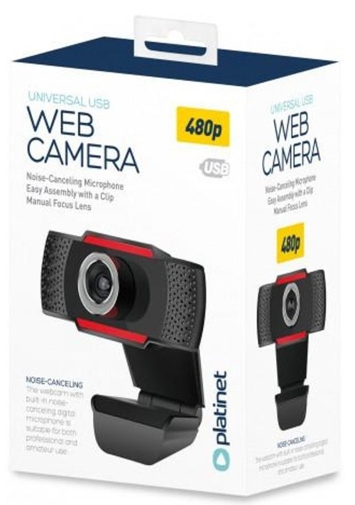 PLATINET PCWC-480 Negro - Webcam 480p