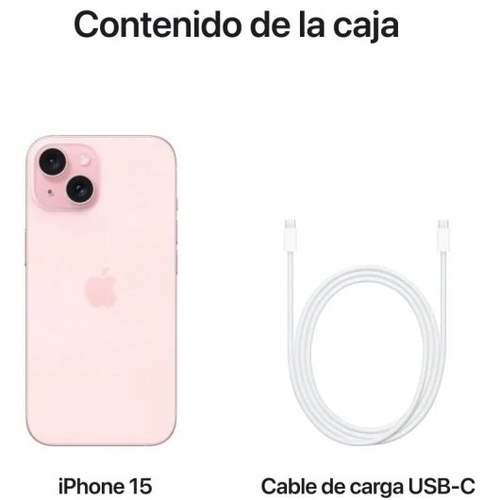 APPLE iPHONE 15 PLUS Rosa - Móvil 6GB 256GB