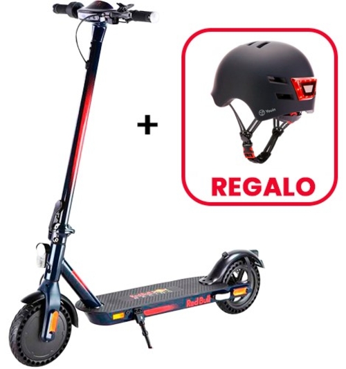Red Bull Patinete RED BULL Race Teen - Pack + Casco YOUIN MA-1010 Negro