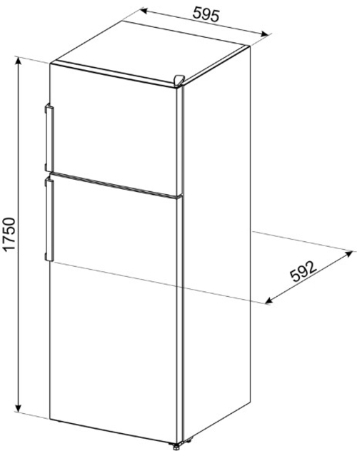 SMEG FD-32-F Blanco - Frigorífico Dos Puertas Cíclico