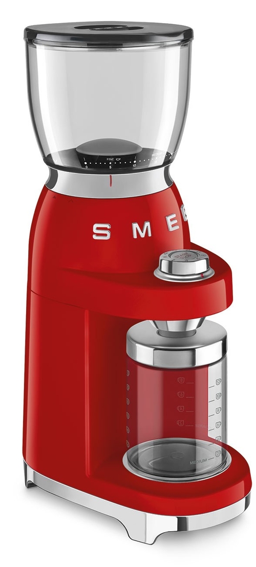 SMEG CGF01RDEU Rojo Brillante - Molinillo De Café 150W