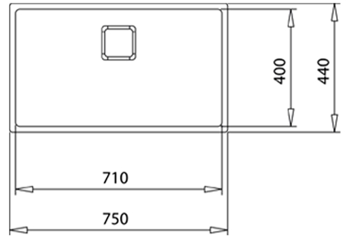 TEKA FLEXLINEA RS15 71.40 PURECLEAN INOX - Fregadero 80CM