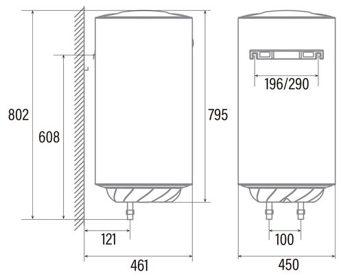 CATA CTR-80-M Blanco - Termo Eléctrico 80L