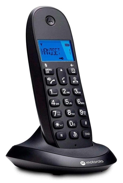 MOTOROLA C-1001-CB - Teléfono fijo Negro