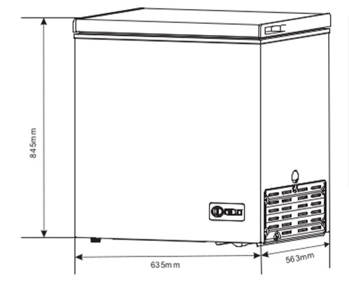 KROMSLINE KAR-HE-150 Blanco - Congelador Horizontal 142L