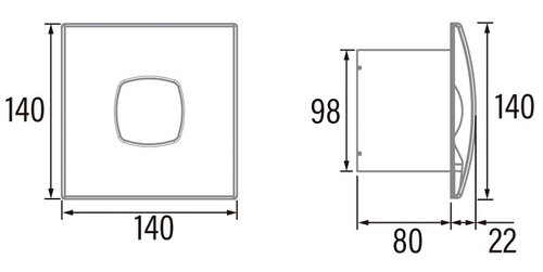 CATA SILENTIS LN-10 (N) 01072000 Blanco - Extractor 12W