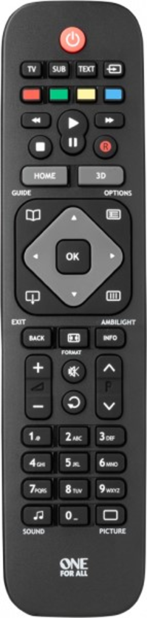 ONE FOR ALL 111913 Negro-Gris - Mando Universal TV