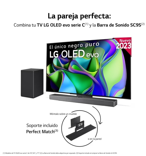 LG OLED 55C34LA EVO Negro - TV 55" 4K UHD SMART TV