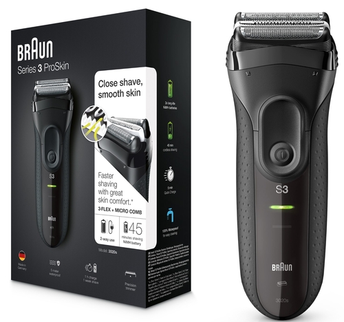 BRAUN SERIE 3 3020 Negro - Afeitadora Sin Cable