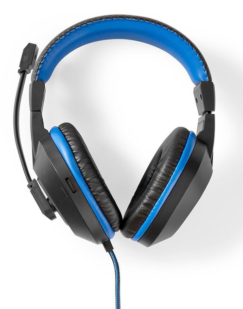 nedis TECLADO + AURICULARES + RATÓN + ALFOMBRILLA Azul-Negro - Pack Gaming 4 en 1