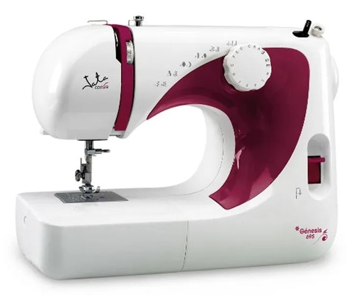 JATA MC-695 Blanco-Rojo - Máquina de Coser 70W