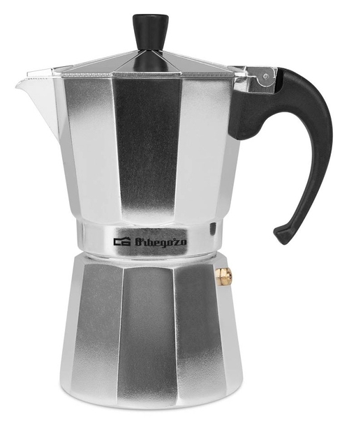 ORBEGOZO KF-600 INOX - Cafetera de Aluminio  6 Tazas