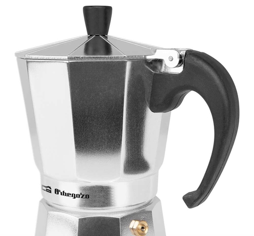 ORBEGOZO KF-600 INOX - Cafetera de Aluminio  6 Tazas