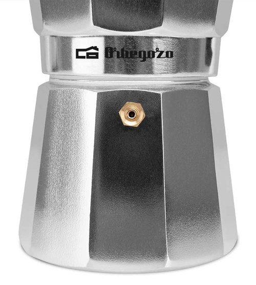 ORBEGOZO KF-600 INOX - Cafetera de Aluminio  6 Tazas
