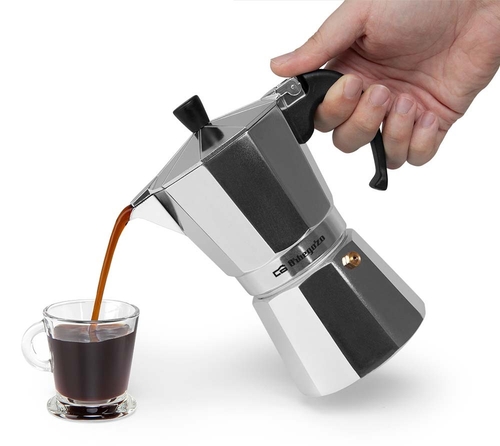 ORBEGOZO KF-600 INOX - Cafetera de Aluminio  6 Tazas