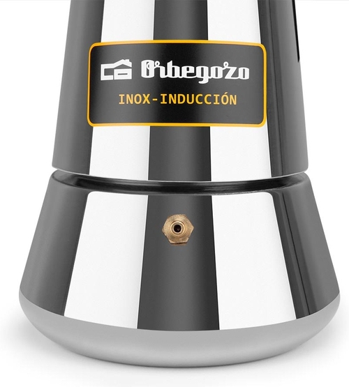 ORBEGOZO KFI-660 INOX - Cafetera de Aluminio 6 Tazas