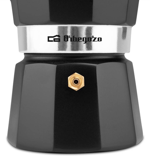 ORBEGOZO KFN-910 Negro - Cafetera de Aluminio 9 Tazas
