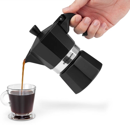 ORBEGOZO KFN-910 Negro - Cafetera de Aluminio 9 Tazas