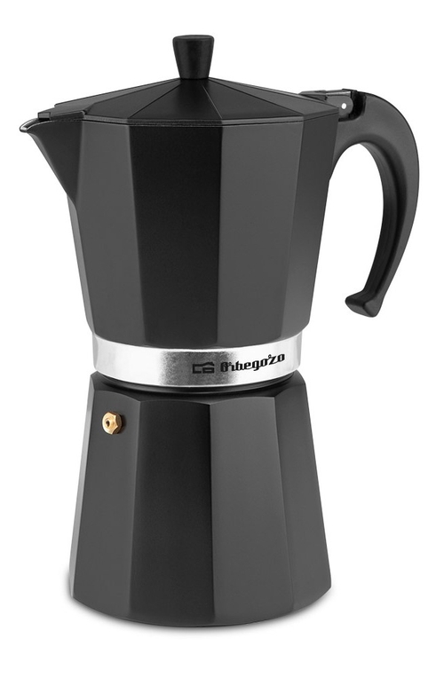 ORBEGOZO KFN-910 Negro - Cafetera de Aluminio 9 Tazas