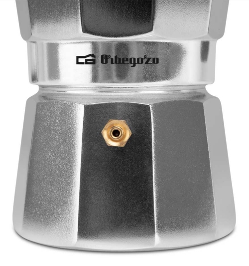 ORBEGOZO KF-900 INOX - Cafetera de Aluminio 9 Tazas