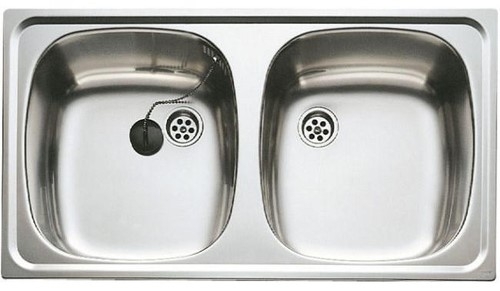 TEKA E-50 2C Sin Agujero INOX - Fregadero 80CM