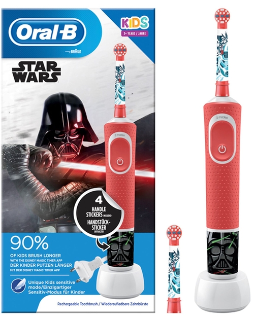 BRAUN ORALB STAR WARS PLUS BOX Rojo - Cepillo Eléctrico + 2 Recambios