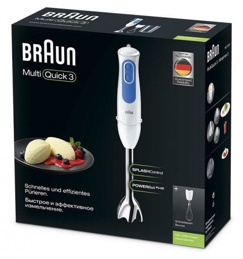 BRAUN MQ-3005-WH Blanco-Azul - Batidora de Mano 700W