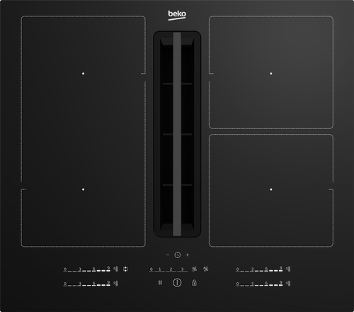 BEKO HIXI 64700 UF Negro - Vitrocerámica de Inducción 60CM