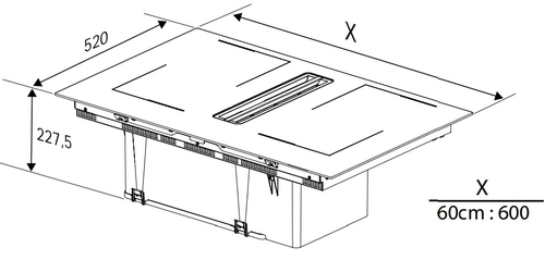 BEKO HIXI 64700 UF Negro - Vitrocerámica de Inducción 60CM