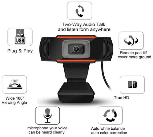 PLATINET PCWC-720 Negro - Webcam 720p