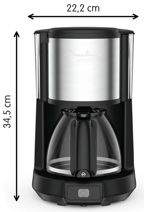 MOULINEX FG-370811 Negro-INOX - Cafetera de Goteo 1000W