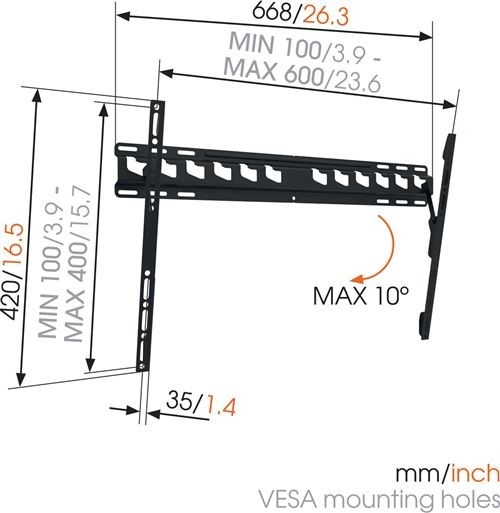 VOGELS MA-4010 Negro - Soporte TV 40"-65"