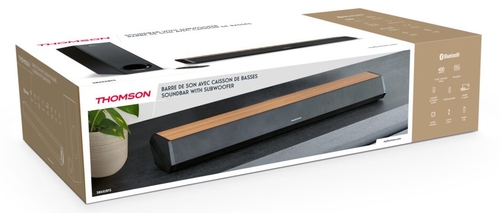 THOMSON SB-552-BTS + Subwoofer Negro-Madera - Barra de Sonido 400W