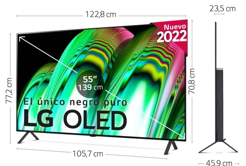 LG OLED 55A26LA Negro - TV 55" 4K HDR Smart TV