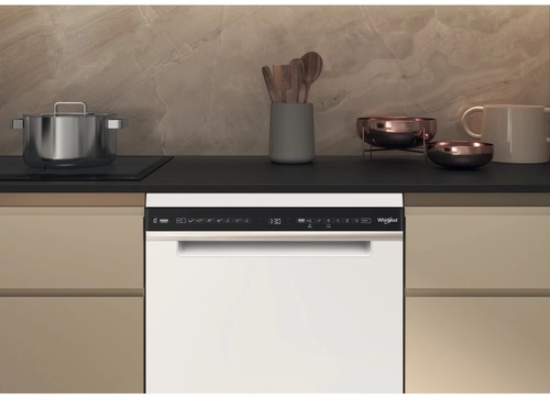 WHIRLPOOL W7F HS51 Blanco-Negro - Lavavajillas 60CM 15 Servicios