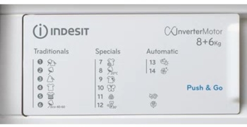 INDESIT BI WDIL 861485 EU Blanco - Lavadora Secadora 8KG / 6 KG 1400RPM