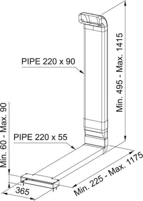 MEPAMSA FUERA ZOCALO 112.0711.990 6CM - Kit de Recirculación Placa