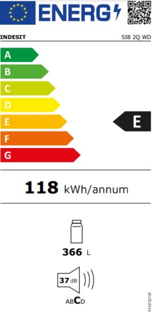 INDESIT SI8 2Q WD Blanco - Nevera Una Puerta 