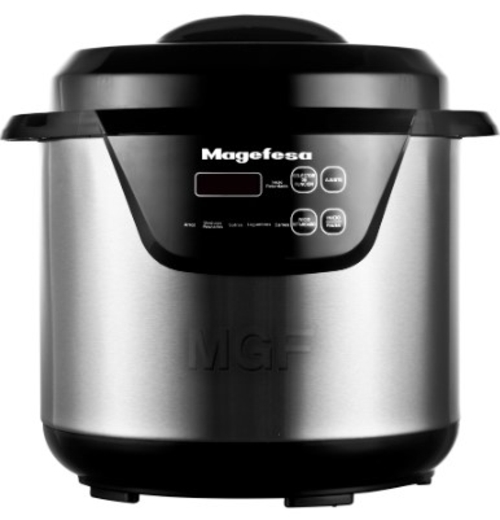 MAGEFESA MGF- 6402 INOX-Negro - Olla a Presión Eléctrica 6L