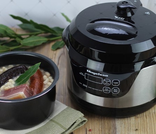 MAGEFESA MGF- 6402 INOX-Negro - Olla a Presión Eléctrica 6L